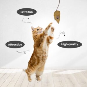 catnip mouse toy (set of 2) – soft plush toys with premium catnip