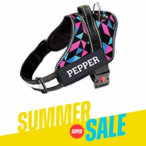 soft padded no pull dog harness – adjustable & breathable